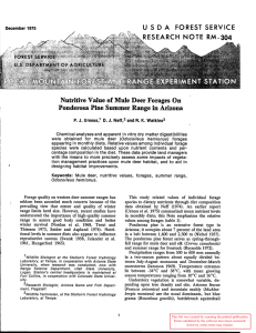 A  FOREST  SERVICE RESEARCH  NOTE  RM-304
