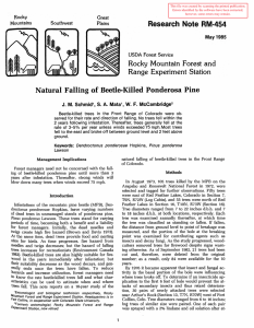 Research Note Rocky Mountain  Forest  and Range  Experiment Station