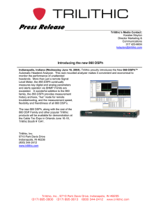 Press  Release  Introducing the new 860 DSPh