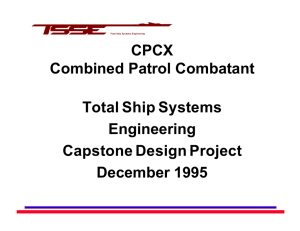 CPCX Combined Patrol Combatant Total Ship Systems Engineering