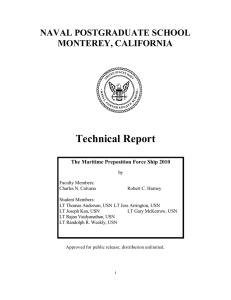 Technical Report NAVAL POSTGRADUATE SCHOOL MONTEREY, CALIFORNIA