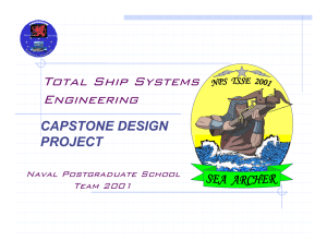 Total Ship Systems Engineering CAPSTONE DESIGN PROJECT