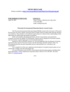 NEWS RELEASE Release available on  (715)