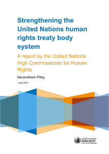 Strengthening the United Nations human rights treaty body system