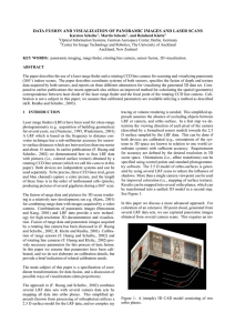 DATA FUSION AND VISUALIZATION OF PANORAMIC IMAGES AND LASER SCANS