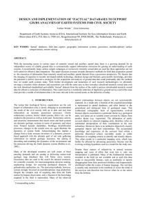 DESIGN AND IMPLEMENTATION OF “FACTUAL” DATABASES TO SUPPORT