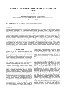 AUTOMATIC APPROACH FOR CALIBRATING OFF-THE-SHELF DIGITAL CAMERAS