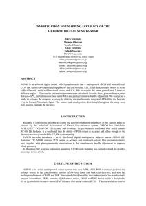 INVESTIGATION FOR MAPPING ACCURACY OF THE AIRBORNE DIGITAL SENSOR-ADS40