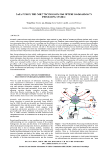 DATA FUSION, THE CORE TECHNOLOGY FOR FUTURE ON-BOARD DATA PROCESSING SYSTEM