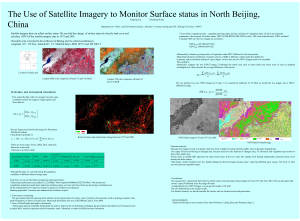 The Use of Satellite Imagery to Monitor Surface status in... China