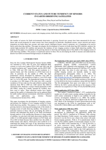 CURRENT STATUS AND FUTURE TENDENCY OF SENSORS IN EARTH OBSERVING SATELLITES