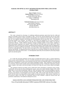 RADAR AND OPTICAL DATA SENSOR INTEGRATION FOR LAND COVER EXTRACTION