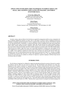 APPLICATION OF DECISION-TREE TECHNIQUES TO FOREST GROUP AND