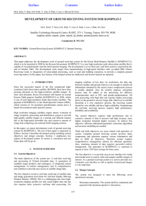 DEVELOPMENT OF GROUND RECEIVING SYSTEM FOR KOMPSAT-2