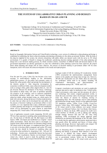 THE SYSTEM OF COLLABORATIVE URBAN PLANNING AND DESIGEN