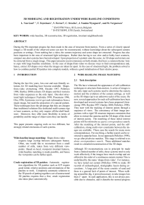 3D MODELING AND REGISTRATION UNDER WIDE BASELINE CONDITIONS