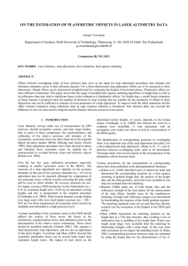 ON THE ESTIMATION OF PLANIMETRIC OFFSETS IN LASER ALTIMETRY DATA