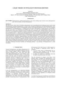 A BASIC THEORY OF INTELLIGENT PHOTOGRAMMETRON