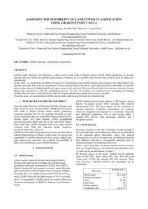 ASSESSING THE POSSIBILITY OF LAND-COVER CLASSIFICATION USING LIDAR INTENSITY DATA