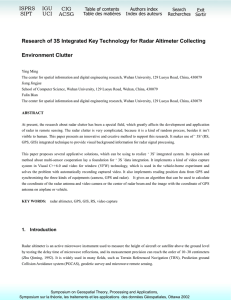 Research of 3S Integrated Key Technology for Radar Altimeter Collecting ISPRS IGU