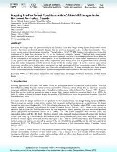 Mapping Pre-Fire Forest Conditions with NOAA-AVHRR Images in the ISPRS IGU