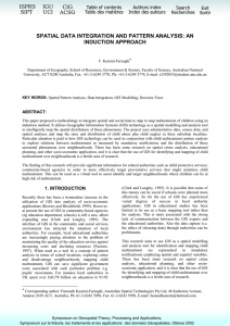 SPATIAL DATA INTEGRATION AND PATTERN ANALYSIS: AN INDUCTION APPROACH