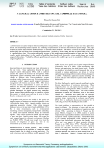 A GENERAL OBJECT-ORIENTED SPATIAL TEMPORAL DATA MODEL