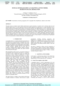 SPATIAL GENERALIZATION: AN ADAPTIVE LATTICE MODEL BASED ON SPATIAL RESOLUTION