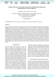 FINDING SPATIAL UNITS FOR LAND USE CLASSIFICATION BASED ON