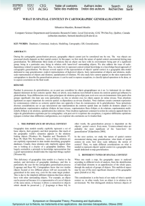 WHAT IS SPATIAL CONTEXT IN CARTOGRAPHIC GENERALISATION?