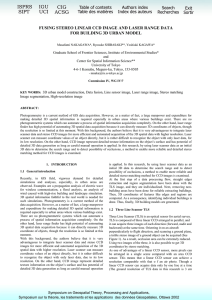 FUSING STEREO LINEAR CCD IMAGE AND LASER RANGE DATA