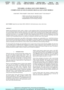 TOWARDS A GLOBAL ELEVATION PRODUCT: COMBINATION OF MULTI-SOURCE DIGITAL ELEVATION MODELS