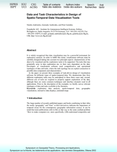 Data and Task Characteristics in Design of Spatio-Temporal Data Visualization Tools ISPRS IGU