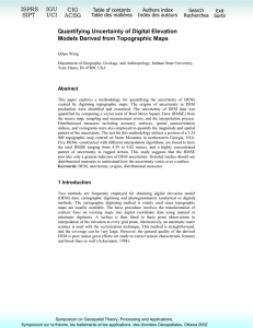 Quantifying Uncertainty of Digital Elevation Models Derived from Topographic Maps ISPRS IGU