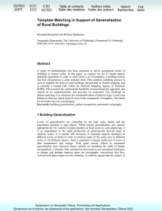 Template Matching in Support of Generalisation of Rural Buildings ISPRS IGU