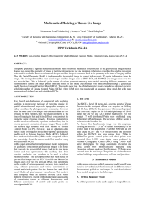 Mathematical Modeling of Ikonos Geo Image