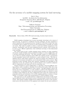 On the accuracy of a mobile mapping system for land...