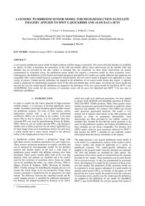 A GENERIC PUSHBROOM SENSOR MODEL FOR HIGH-RESOLUTION SATELLITE