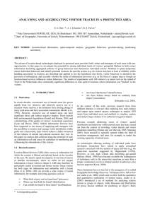 ANALYSING AND AGGREGATING VISITOR TRACKS IN A PROTECTED AREA