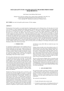 DATA QUALITY IN 3D: GAUGING QUALITY MEASURES FROM USERS’ REQUIREMENTS