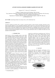 A FUZZY SPATIAL REGION MODEL BASED ON FLOU SET