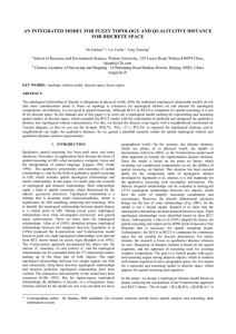 AN INTEGRATED MODEL FOR FUZZY TOPOLOGY AND QUALITATIVE DISTANCE