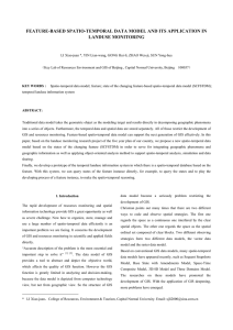 FEATURE-BASED SPATIO-TEMPORAL DATA MODEL AND ITS APPLICATION IN LANDUSE MONITORING