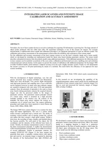 INTEGRATED LASER SCANNER AND INTENSITY IMAGE CALIBRATION AND ACCURACY ASSESSMENT