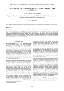 VISUALIZATION AND ANALYSIS OF FULL-WAVEFORM AIRBORNE LASER SCANNER DATA