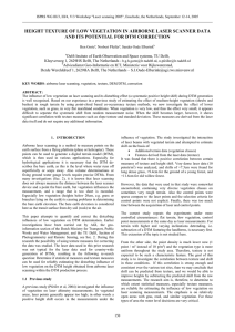 HEIGHT TEXTURE OF LOW VEGETATION IN AIRBORNE LASER SCANNER DATA