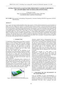 EXTRACTION OF PLANAR PATCHES FROM POINT CLOUDS TO RETRIEVE