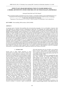 EFFECTS OF LIDAR DEM RESOLUTION IN FLOOD MODELLING: