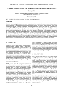 EXTENDED GAUSSIAN IMAGES FOR THE REGISTRATION OF TERRESTRIAL SCAN DATA