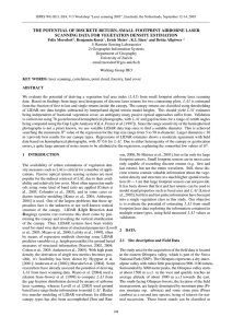 THE POTENTIAL OF DISCRETE RETURN, SMALL FOOTPRINT AIRBORNE LASER